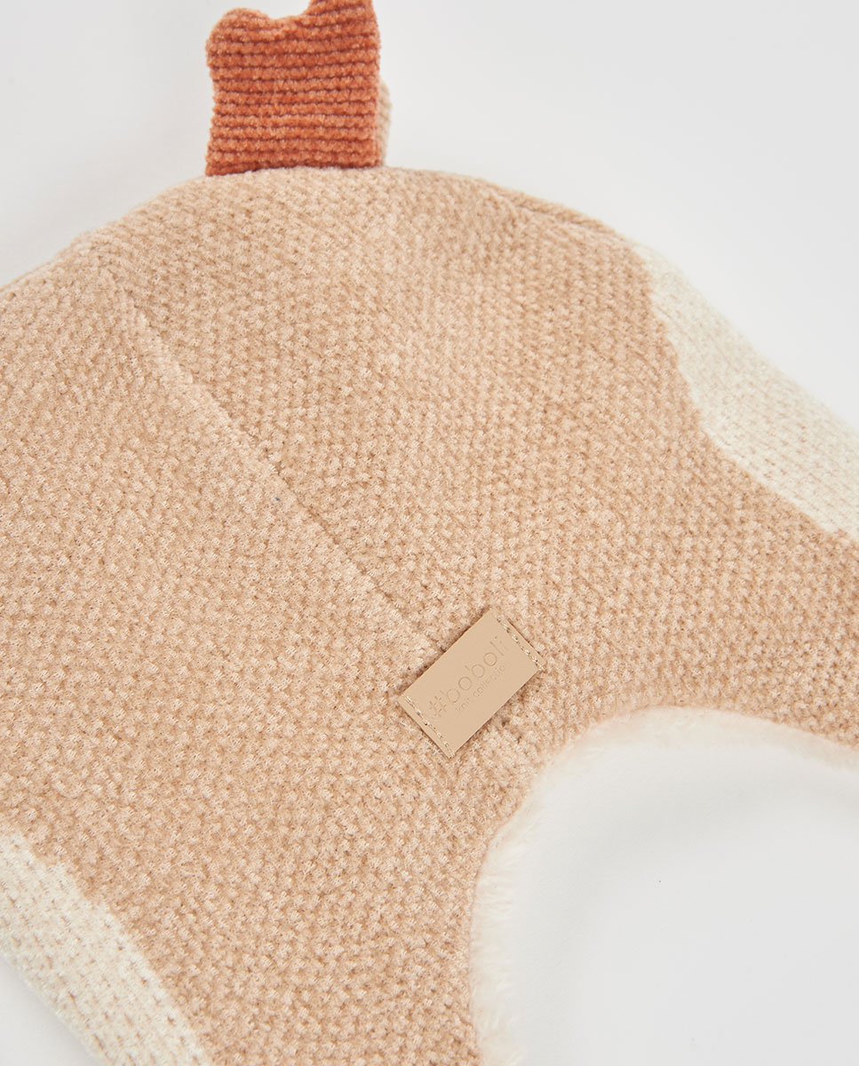 Chapéu para Bebé com Estampado de Animais e Forro Boboli Branco-2
