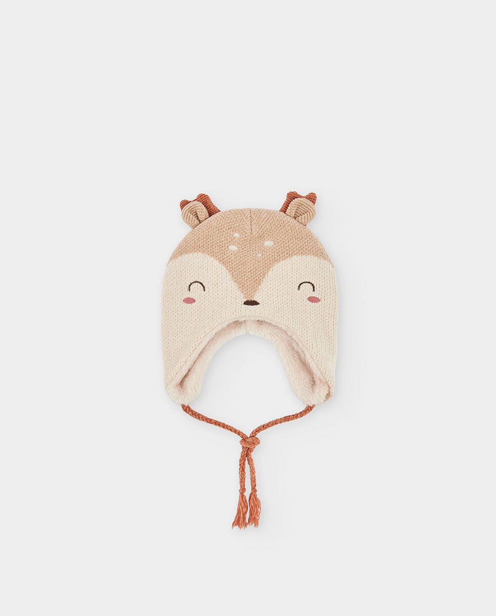 Imagem 0 de Chapéu para Bebé com Estampado de Animais e Forro