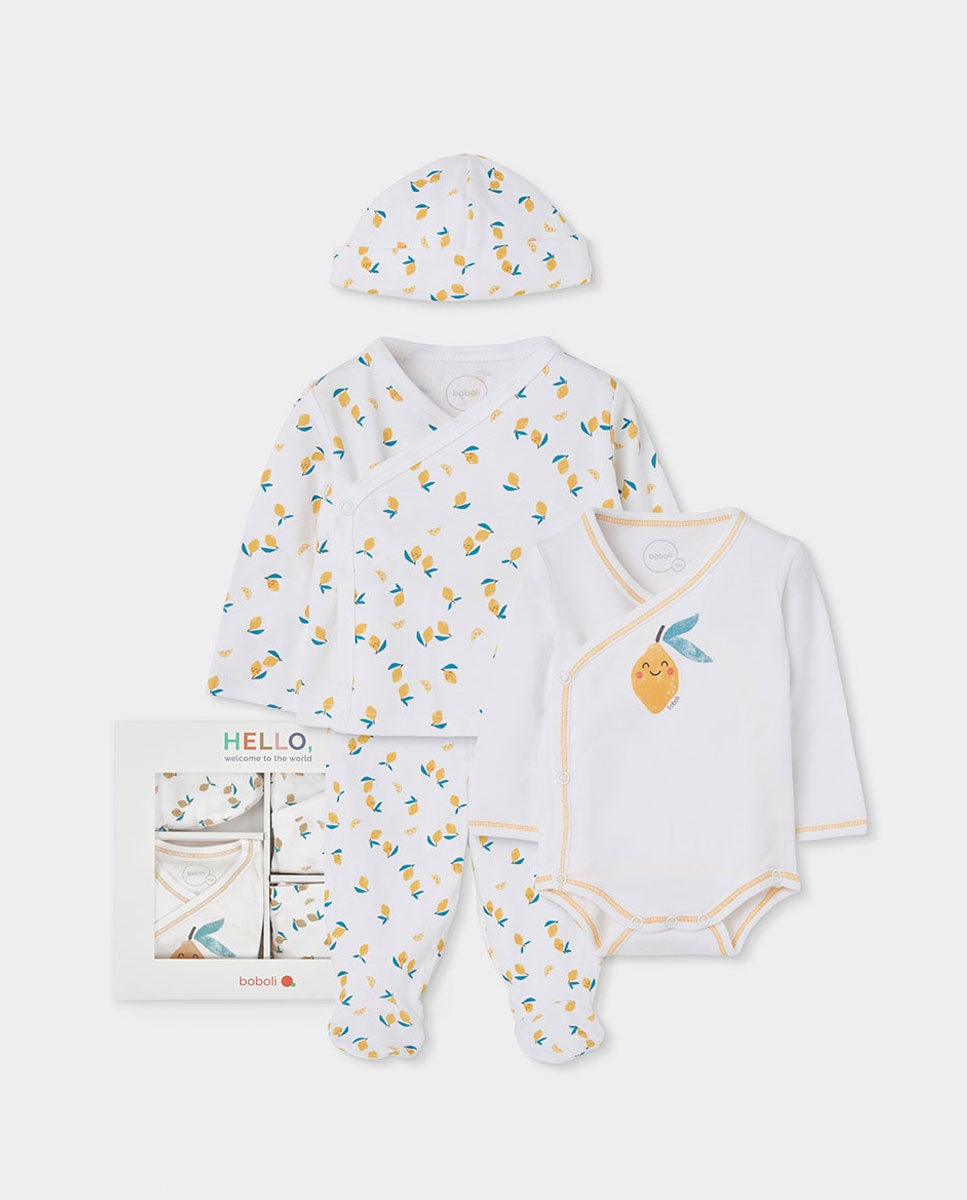 Imagem 0 de Conjunto para Bebé com T-shirt, Calças e Chapéu Boboli