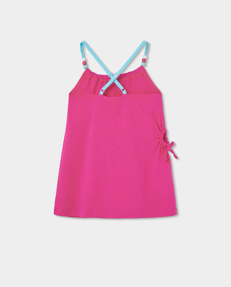 Vestido Infantil em Algodão Boboli Roxo-2
