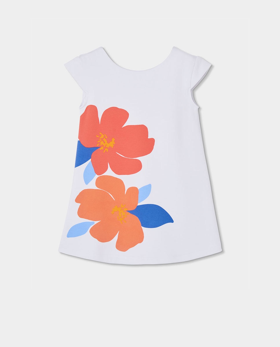 Imagem 0 de Vestido Infantil com Estampado Flor Boboli