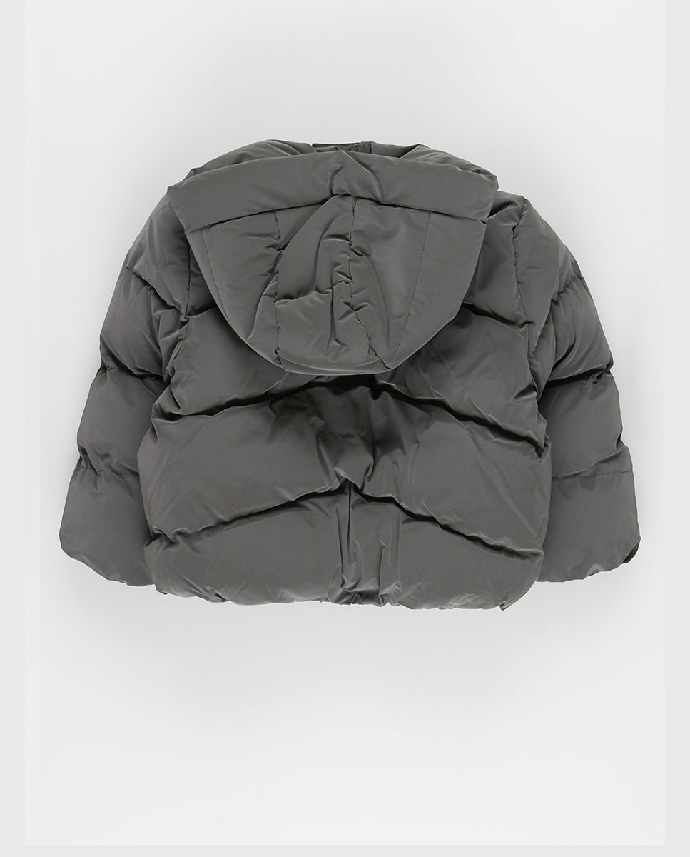 Parka Acolchoada com Capuz Infantil Antracite-2