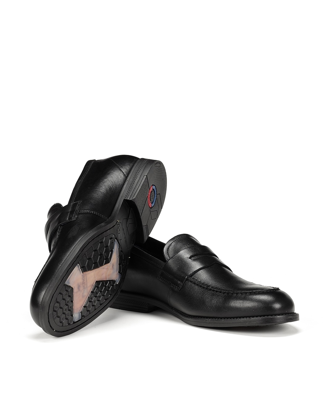 Mocassins Fabricados em Pele Preto-4