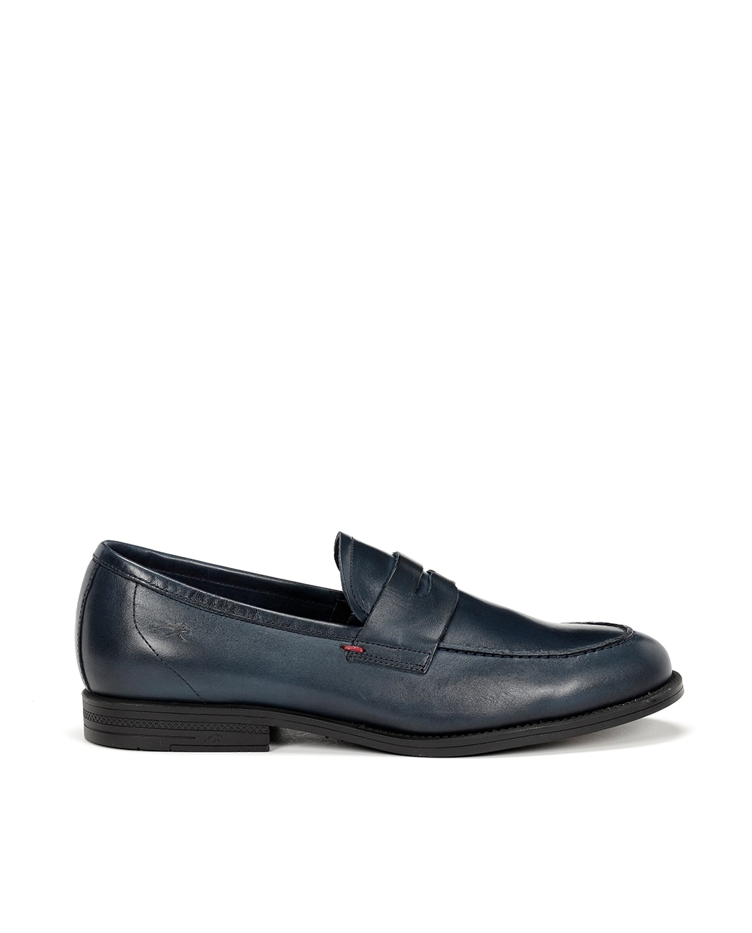Mocassins Fabricados em Pele Azul-marinho-1