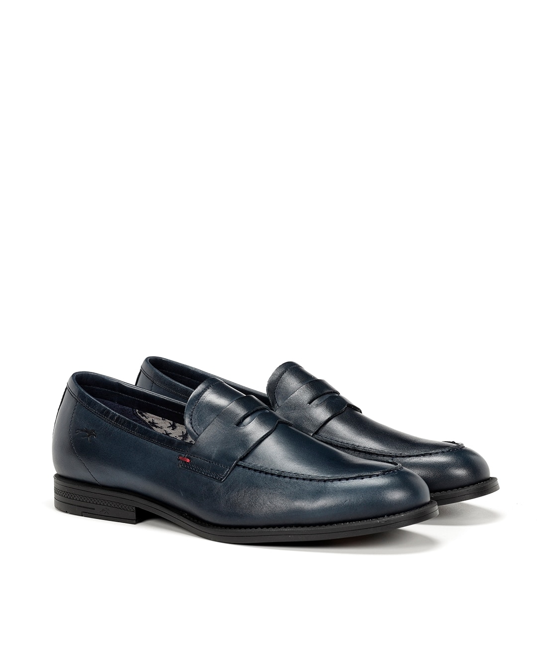 Mocassins Fabricados em Pele Azul-marinho-2