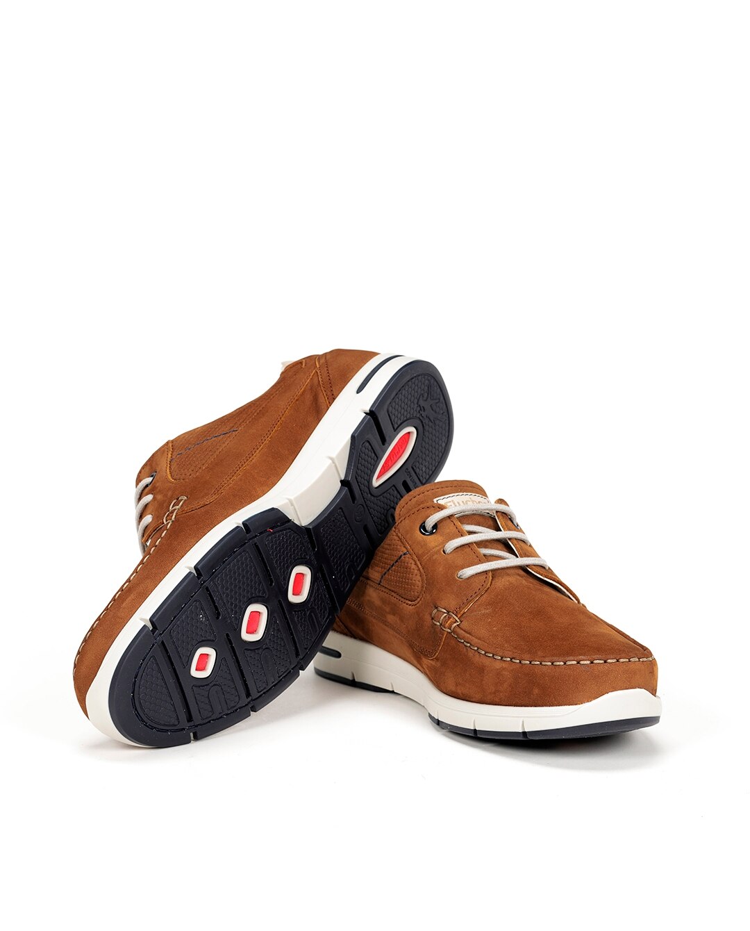 Sapatos de Cordões Fabricados em Nobuck Castanho-4