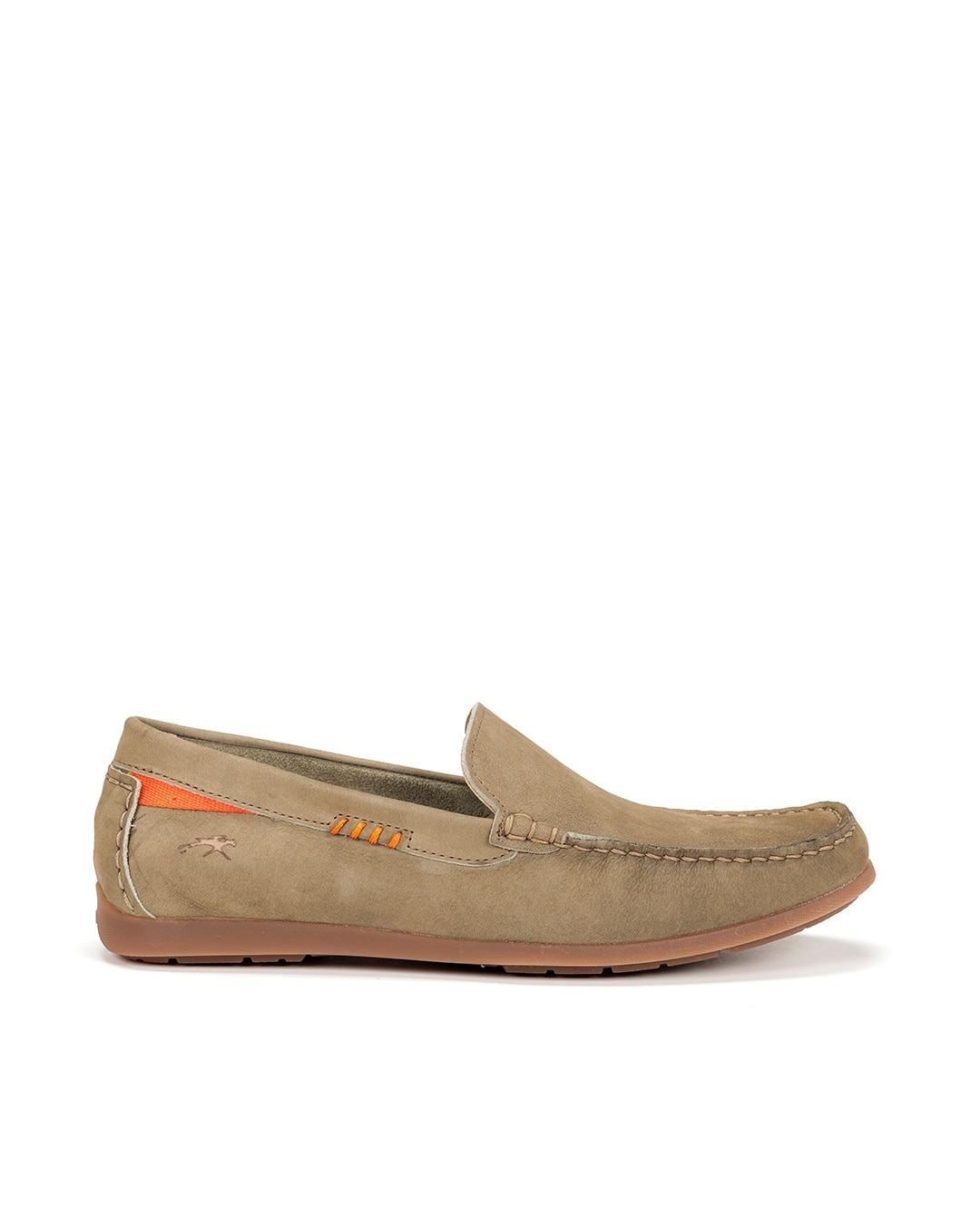 Mocassins Fabricados em Nobuck Castanho-1