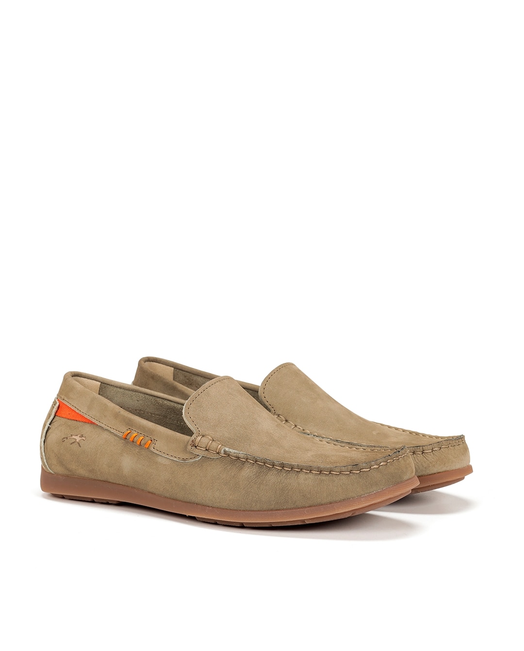 Mocassins Fabricados em Nobuck Castanho-2