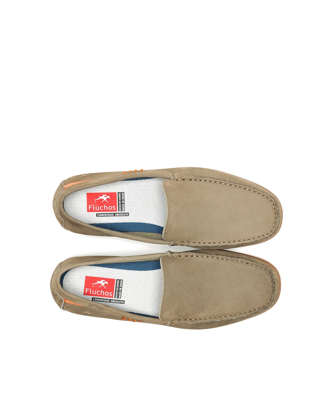 Mocassins Fabricados em Nobuck Castanho-6