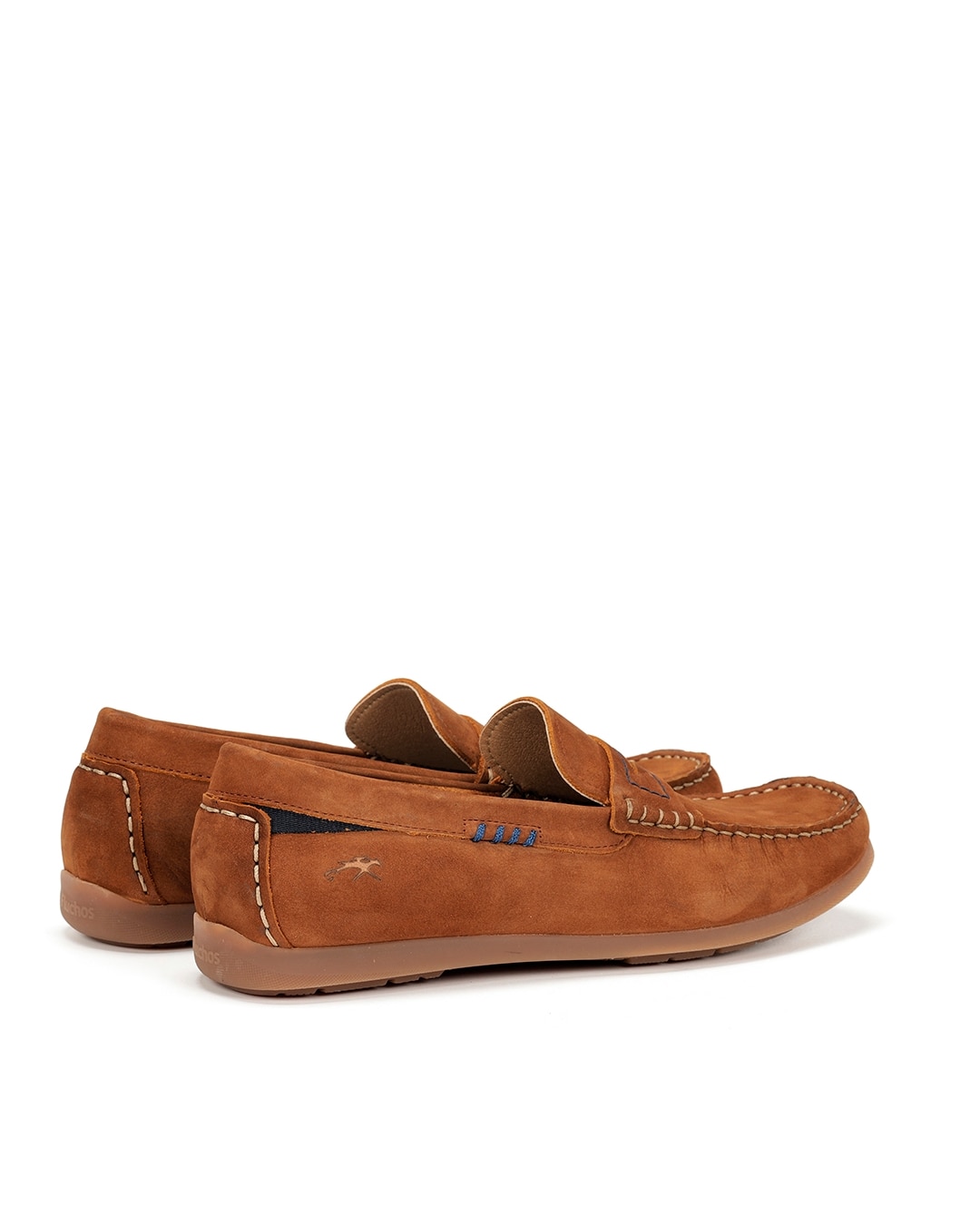 Mocassins Fabricados em Pele Castanho-3