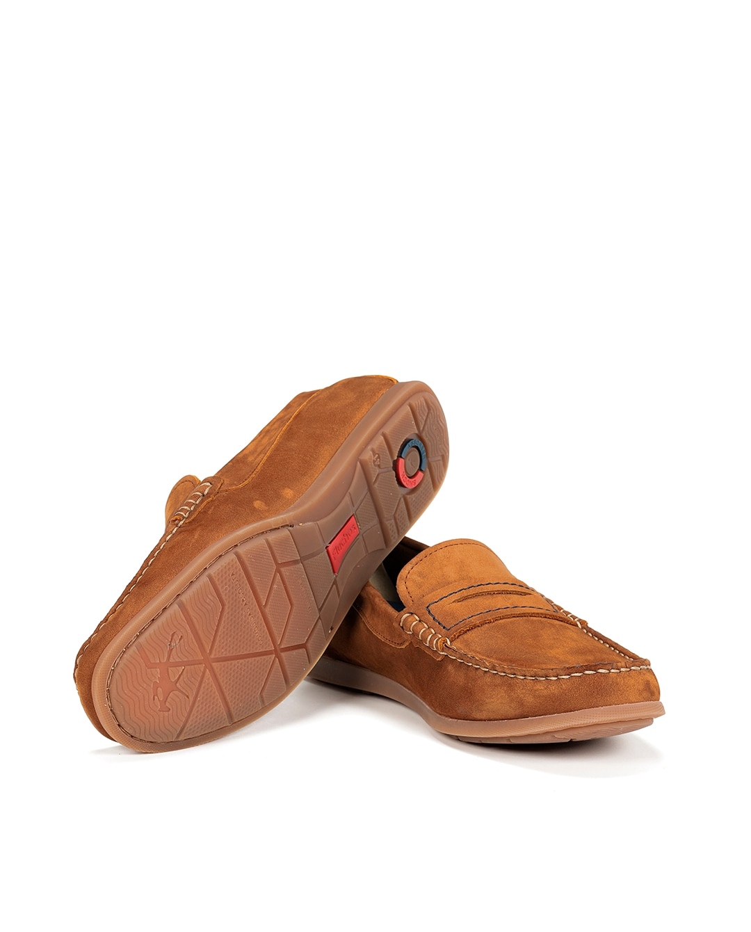 Mocassins Fabricados em Pele Castanho-4