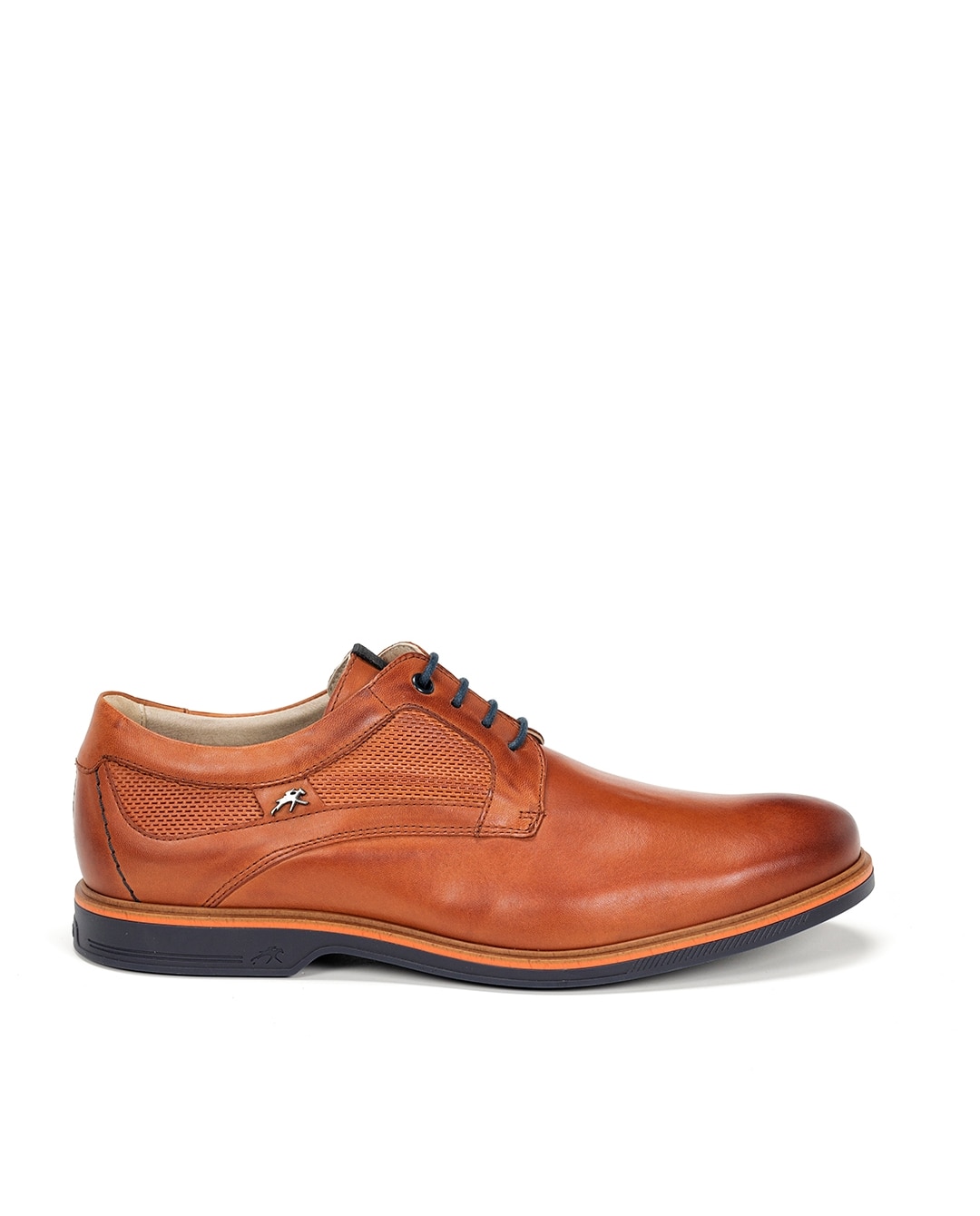 Sapatos de Cordões Fabricados em Pele Castanho-1