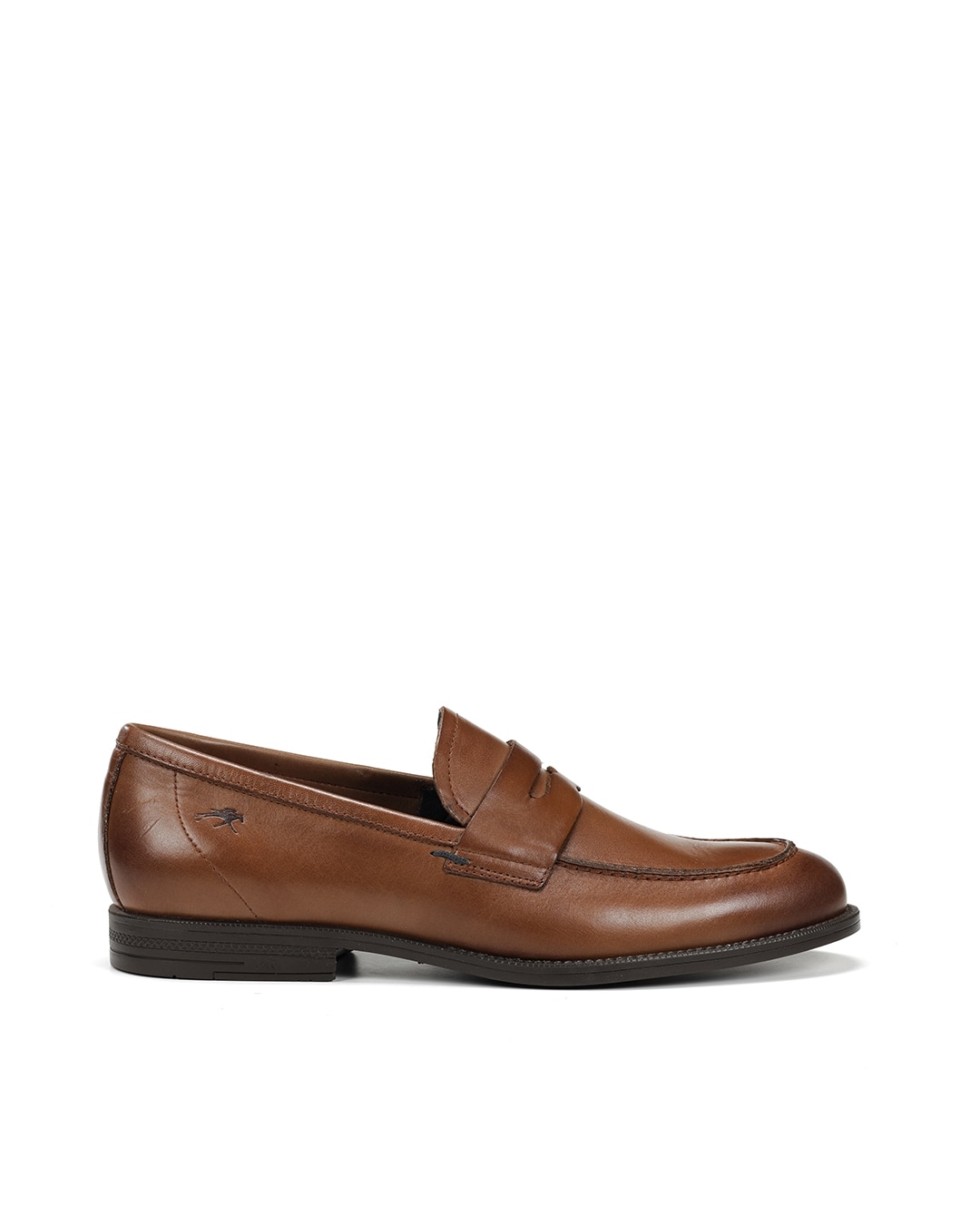 Mocassins Fabricados em Pele Castanho-1