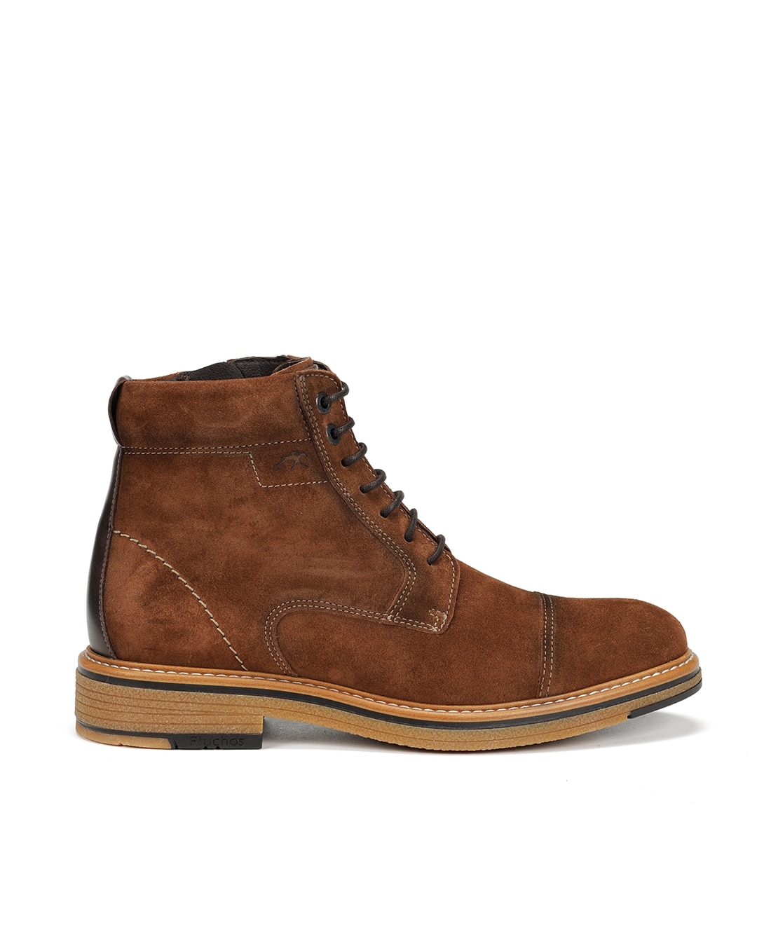 Botas Fabricadas em Camurça Castanho-1