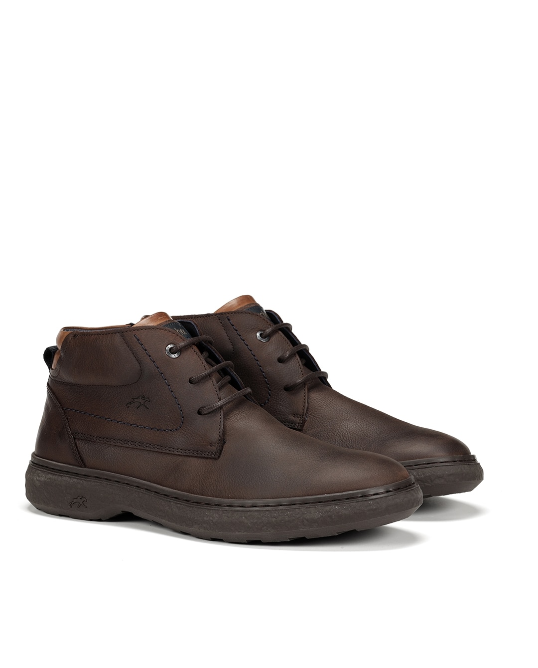Botins Fabricados em Acabamento Encerado Castanho-chocolate-2