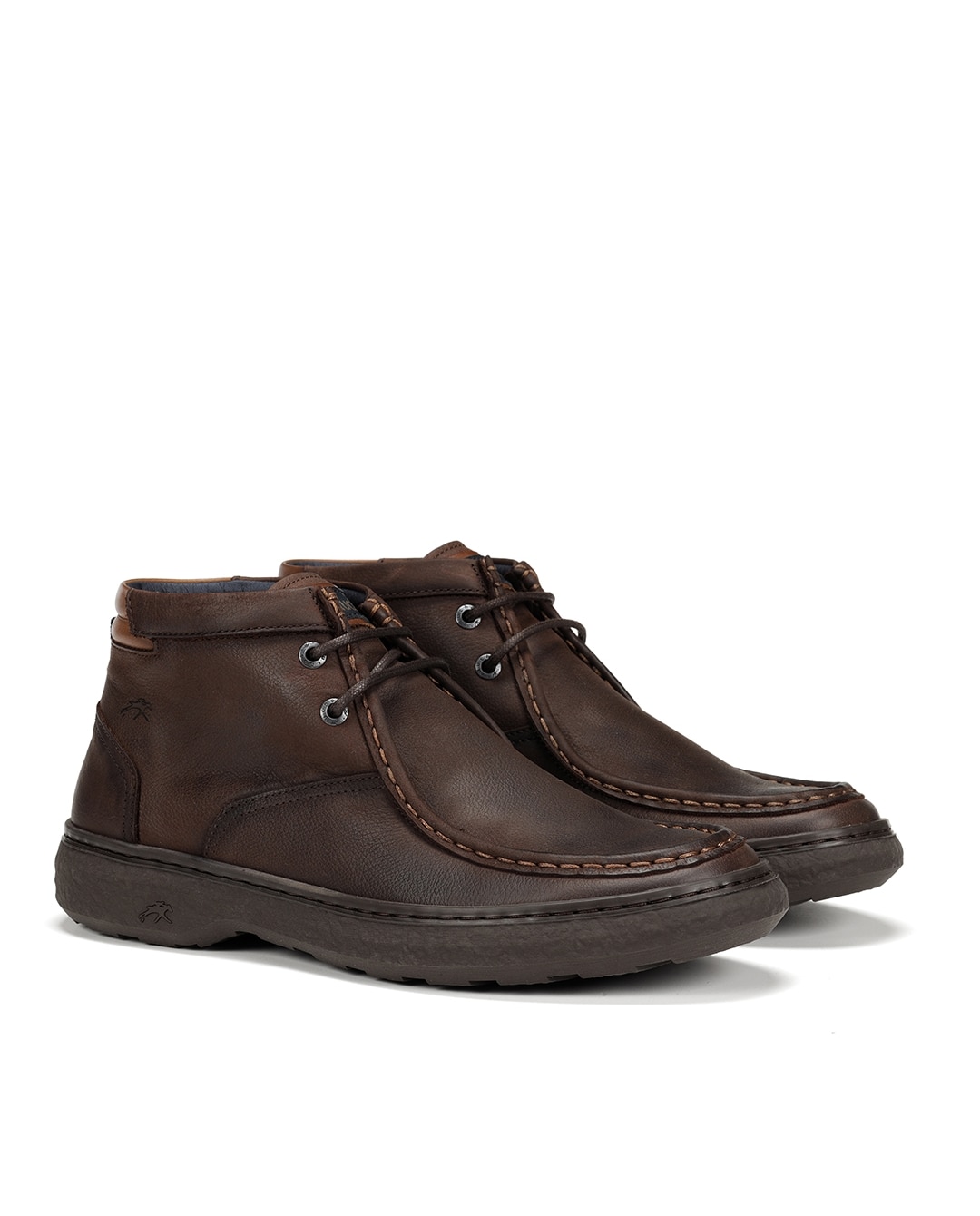Botins Fabricados em Acabamento Encerado Castanho-chocolate-2