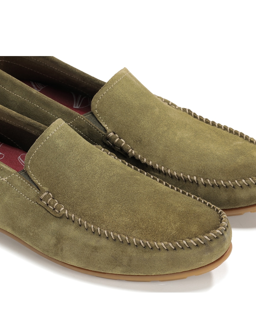 Mocassins Fabricados em Pele Verde-escuro-6