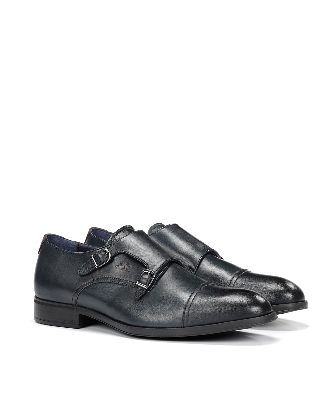 Bluchers Fabricados em Pele Preto-2