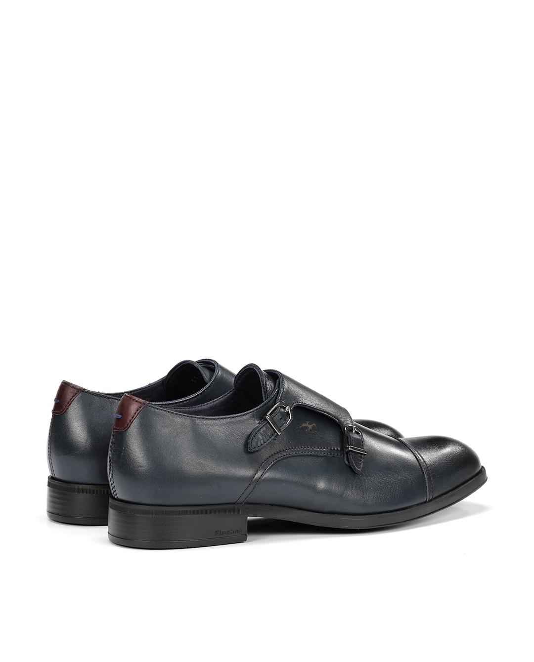 Bluchers Fabricados em Pele Preto-3
