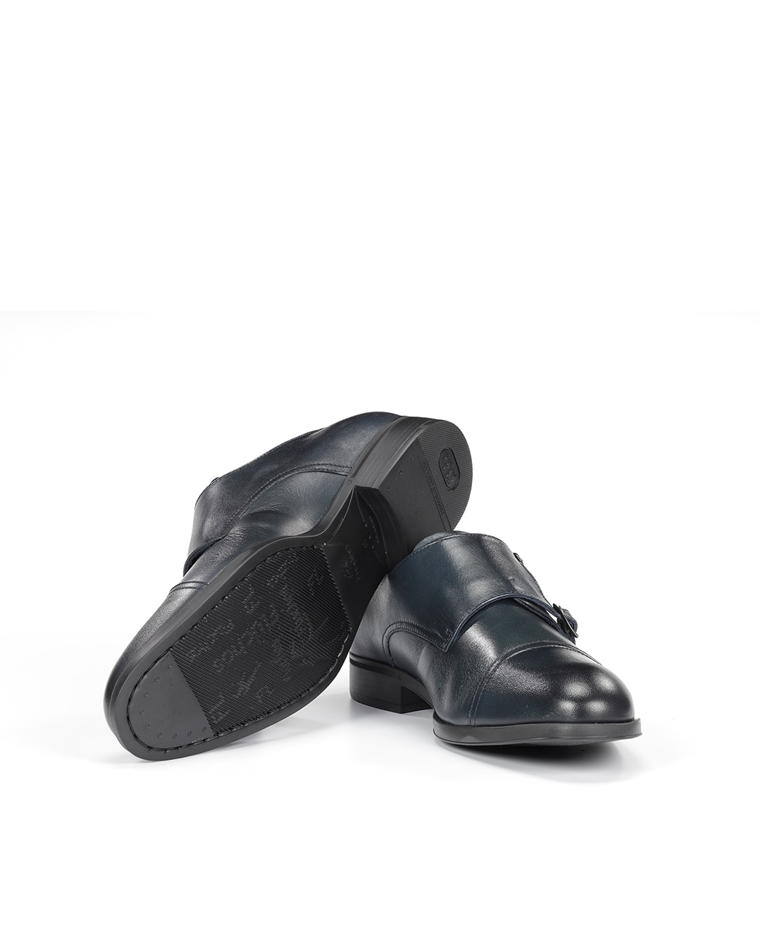 Bluchers Fabricados em Pele Preto-4
