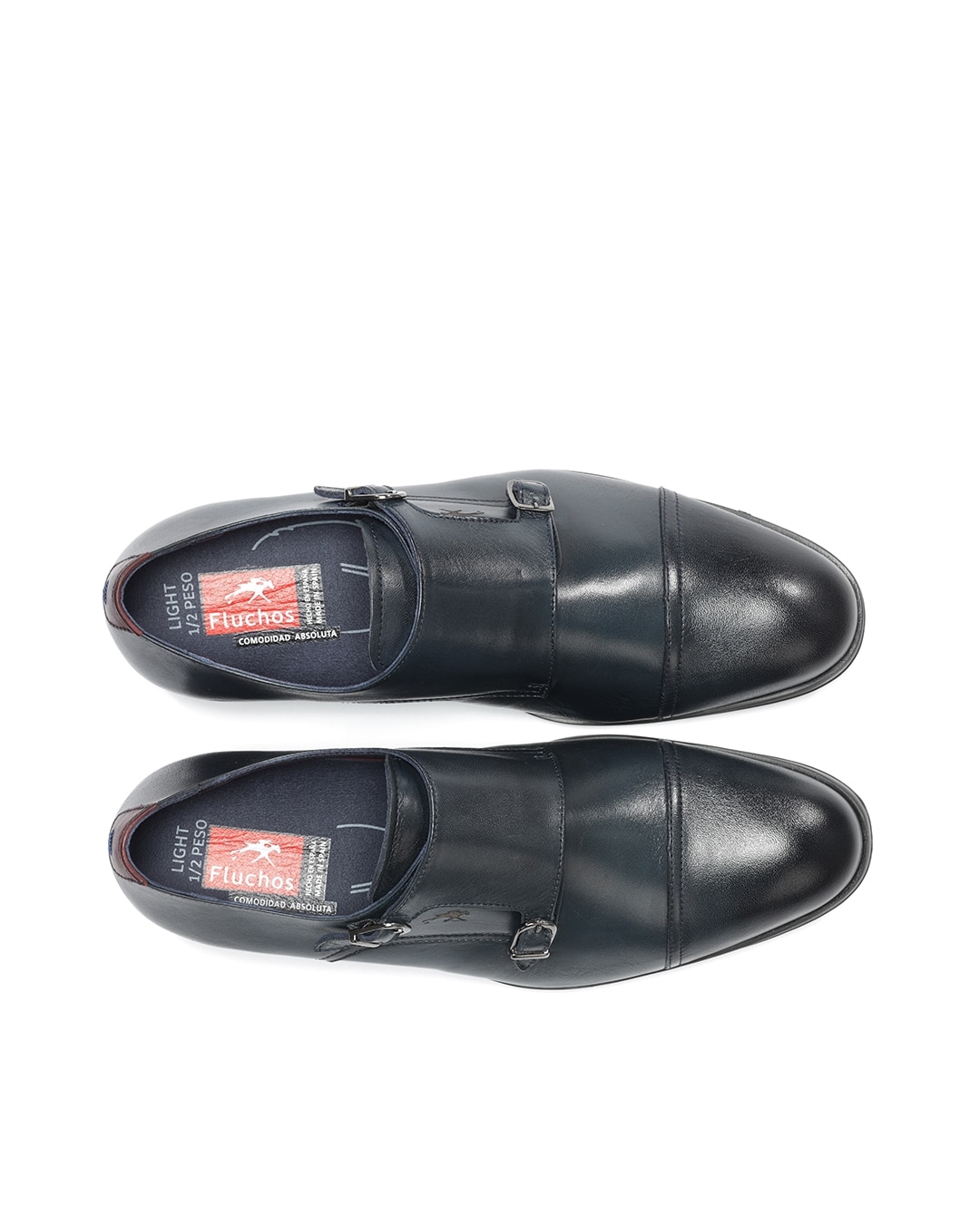 Bluchers Fabricados em Pele Preto-5