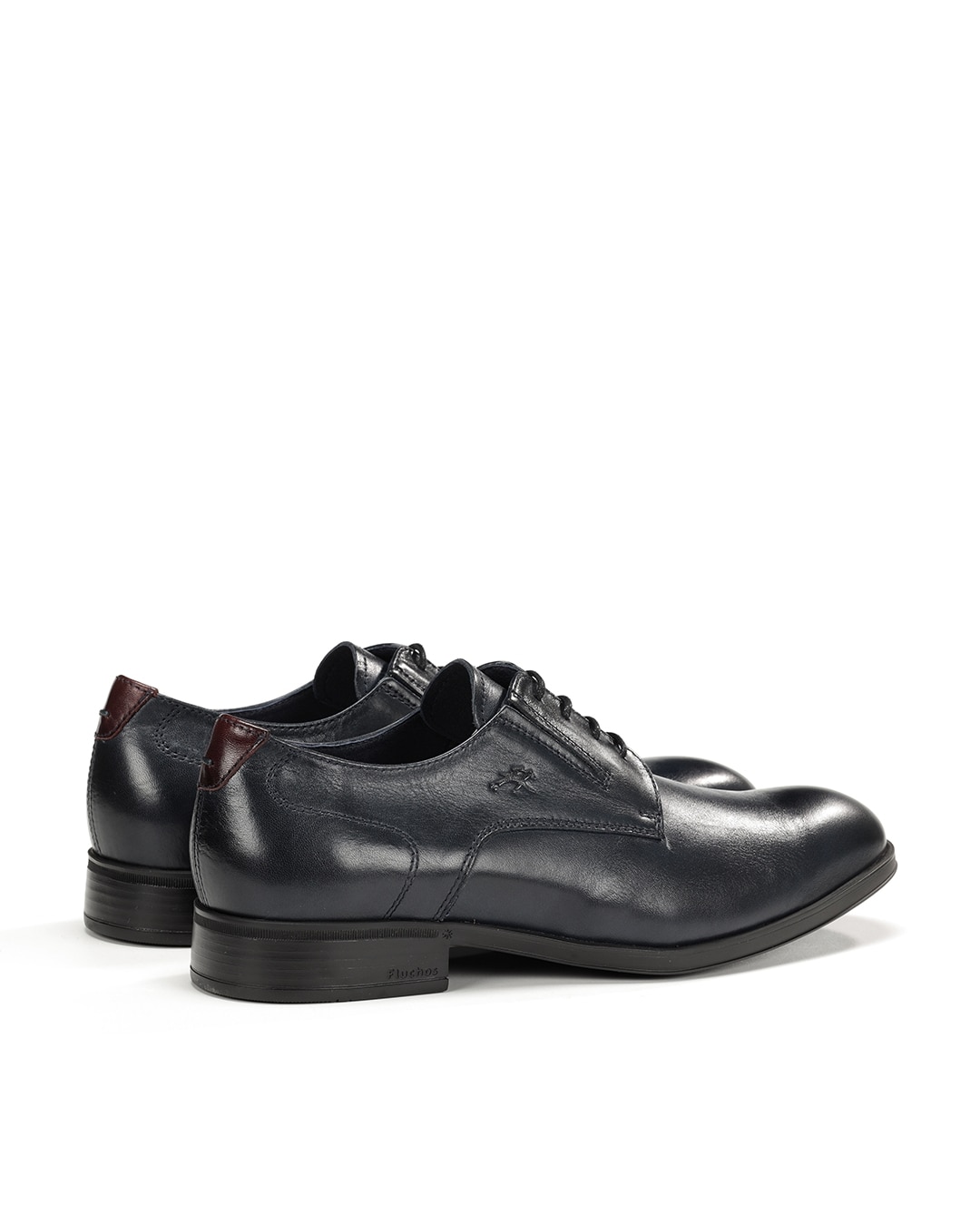 Sapatos de Cordões Fabricados em Pele Preto-3