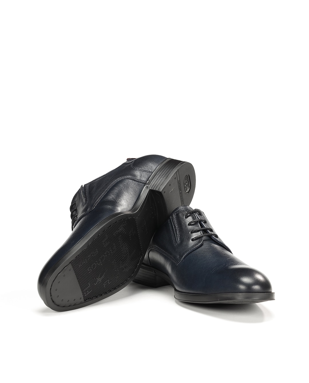Sapatos de Cordões Fabricados em Pele Preto-4