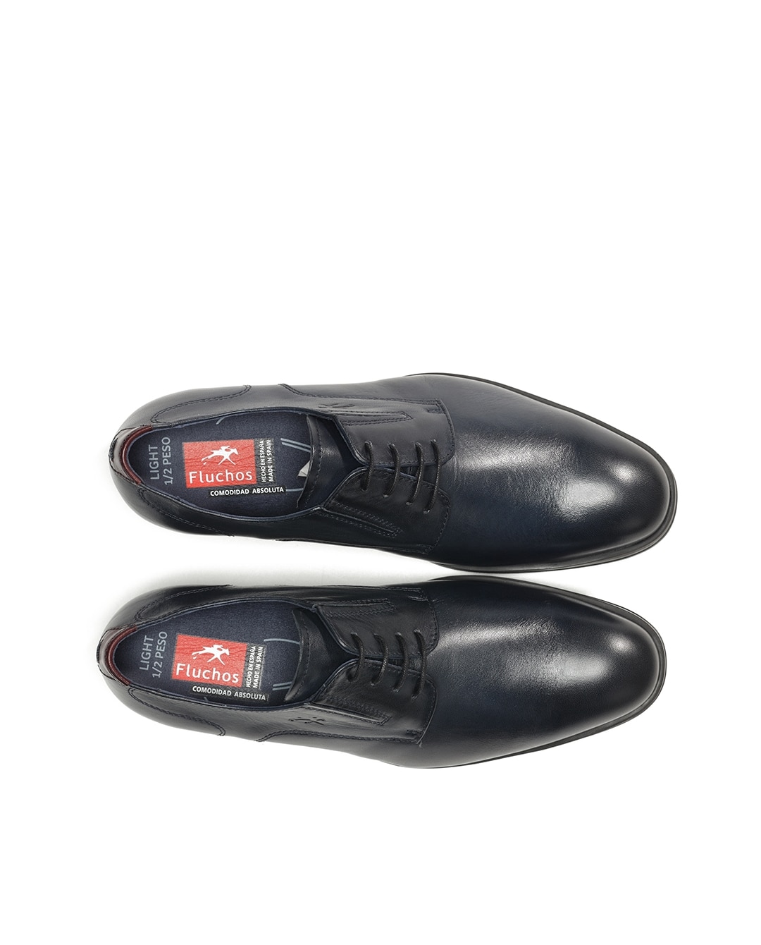 Sapatos de Cordões Fabricados em Pele Preto-5