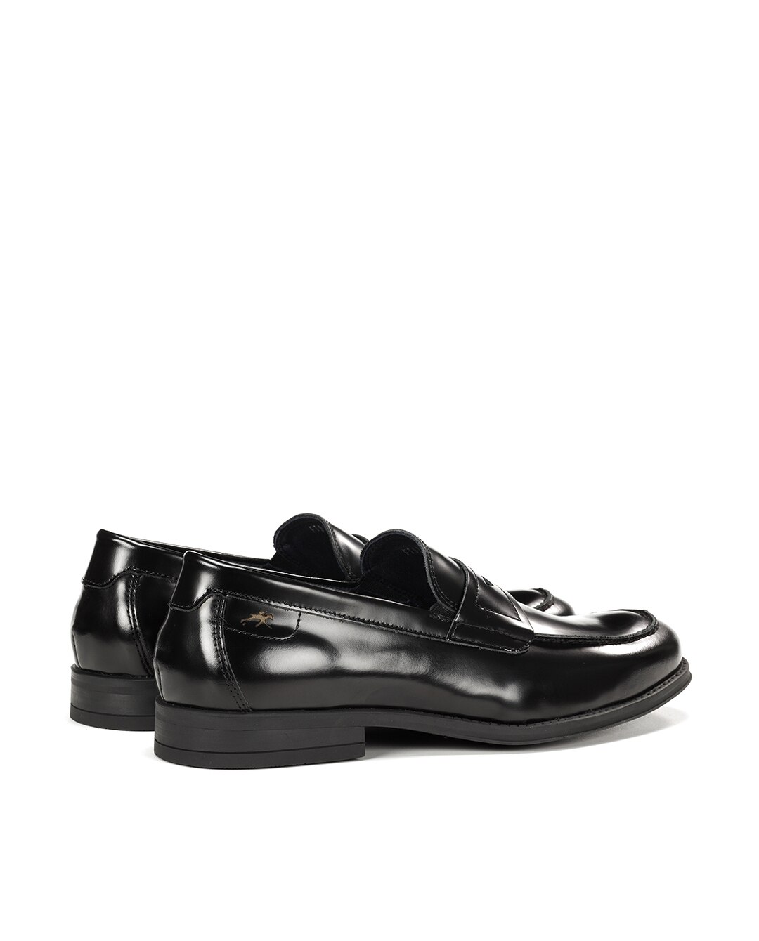 Mocassins Fabricados em Pele Preto-3