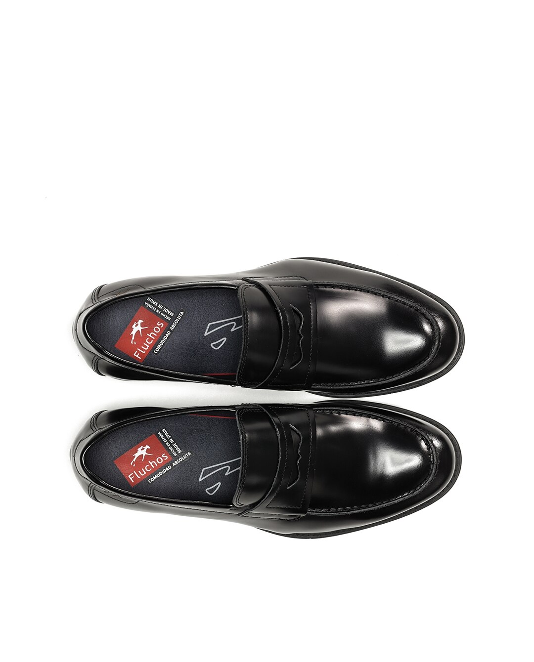 Mocassins Fabricados em Pele Preto-5