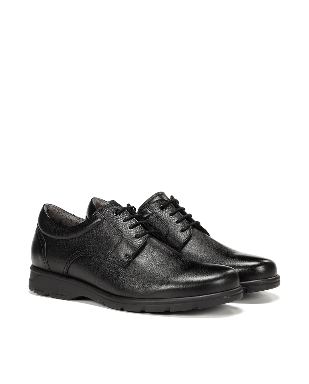 Sapatos de Cordões Fabricados em Pele Preto-2