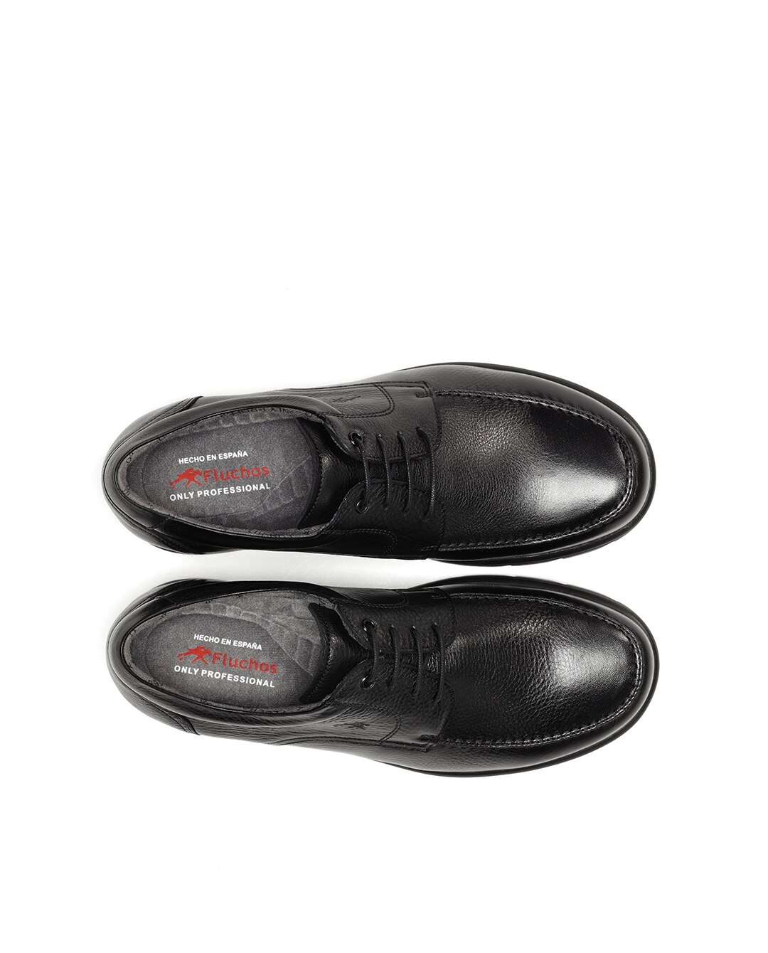 Sapatos de Cordões Fabricados em Pele Preto-5