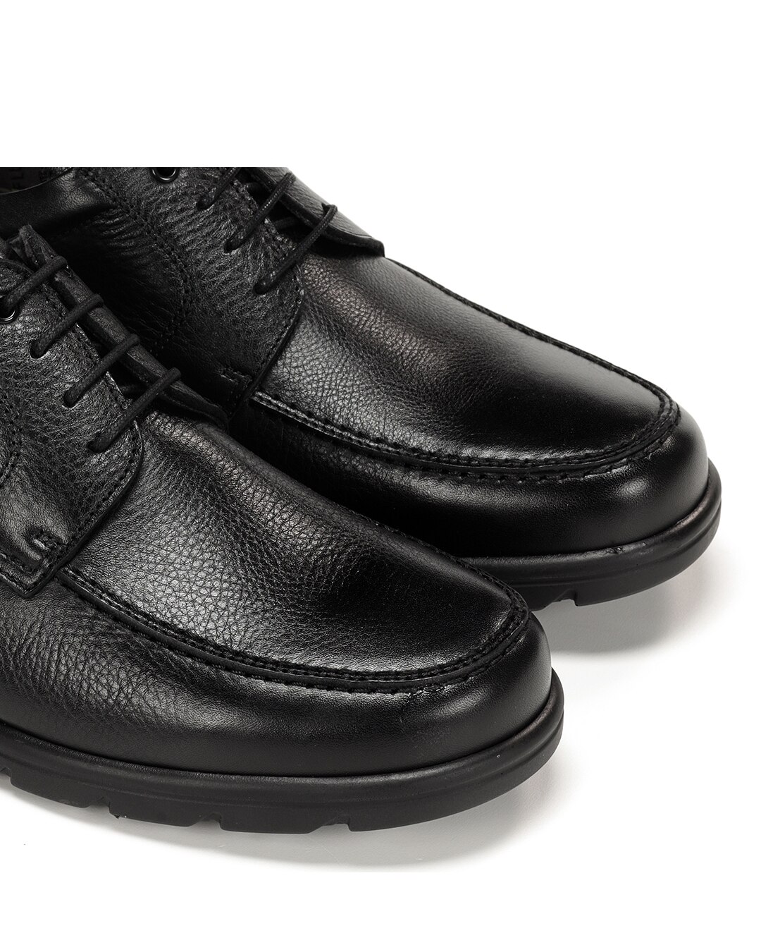 Sapatos de Cordões Fabricados em Pele Preto-6