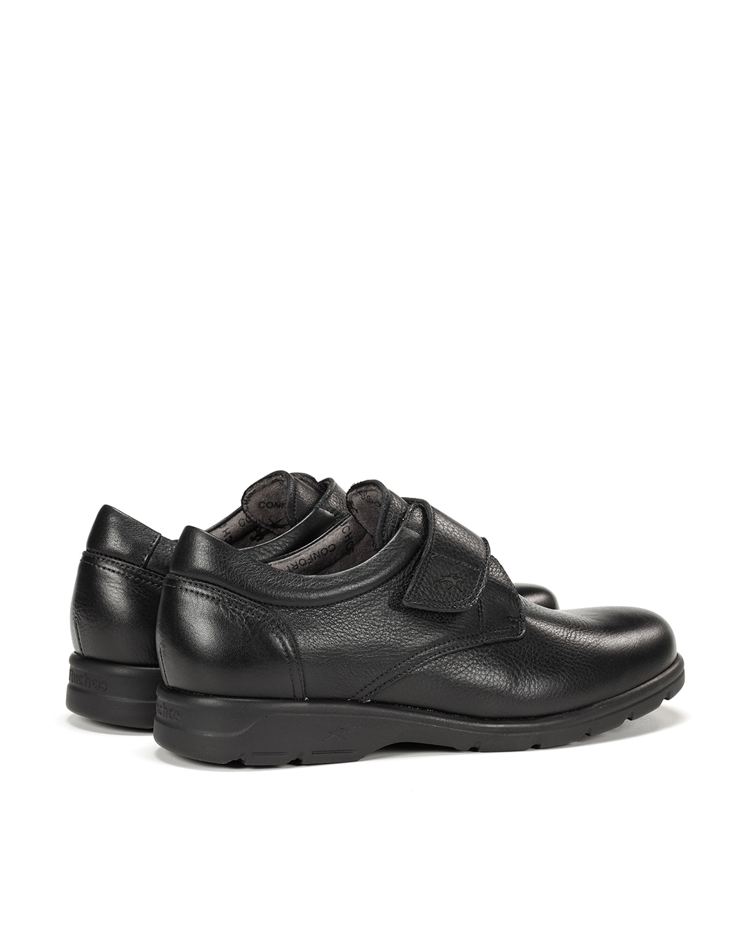 Bluchers Fabricados em Pele Preto-3