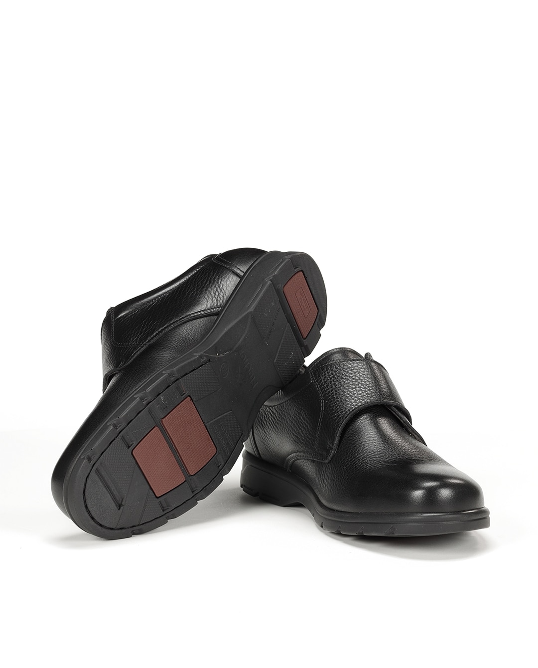 Bluchers Fabricados em Pele Preto-4