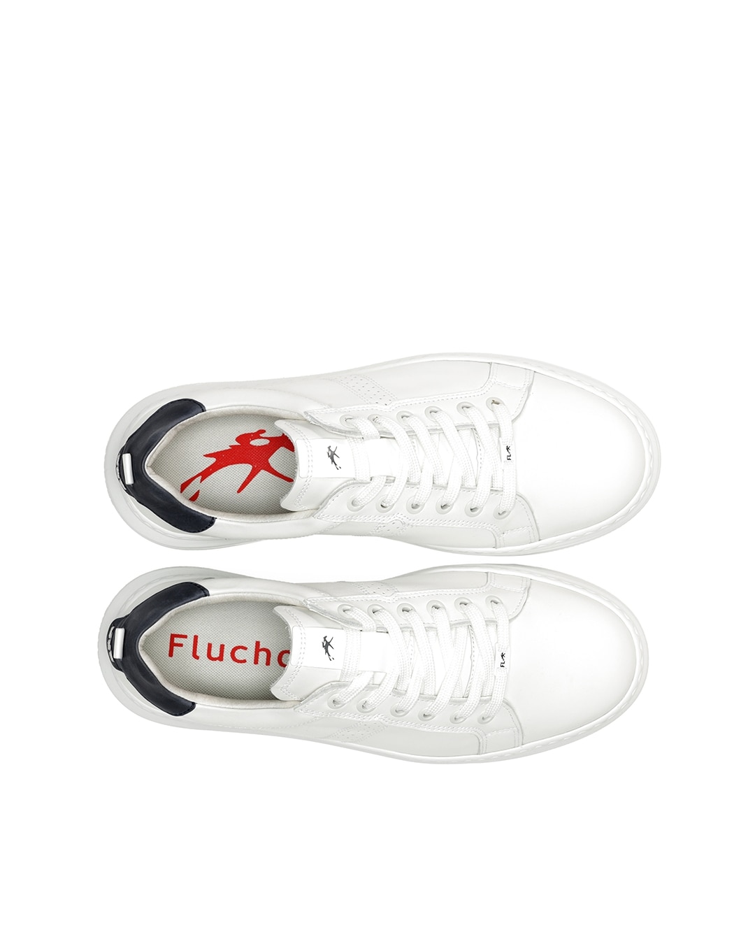 Sapatos de Cordões Fabricados em Pele Branco-5