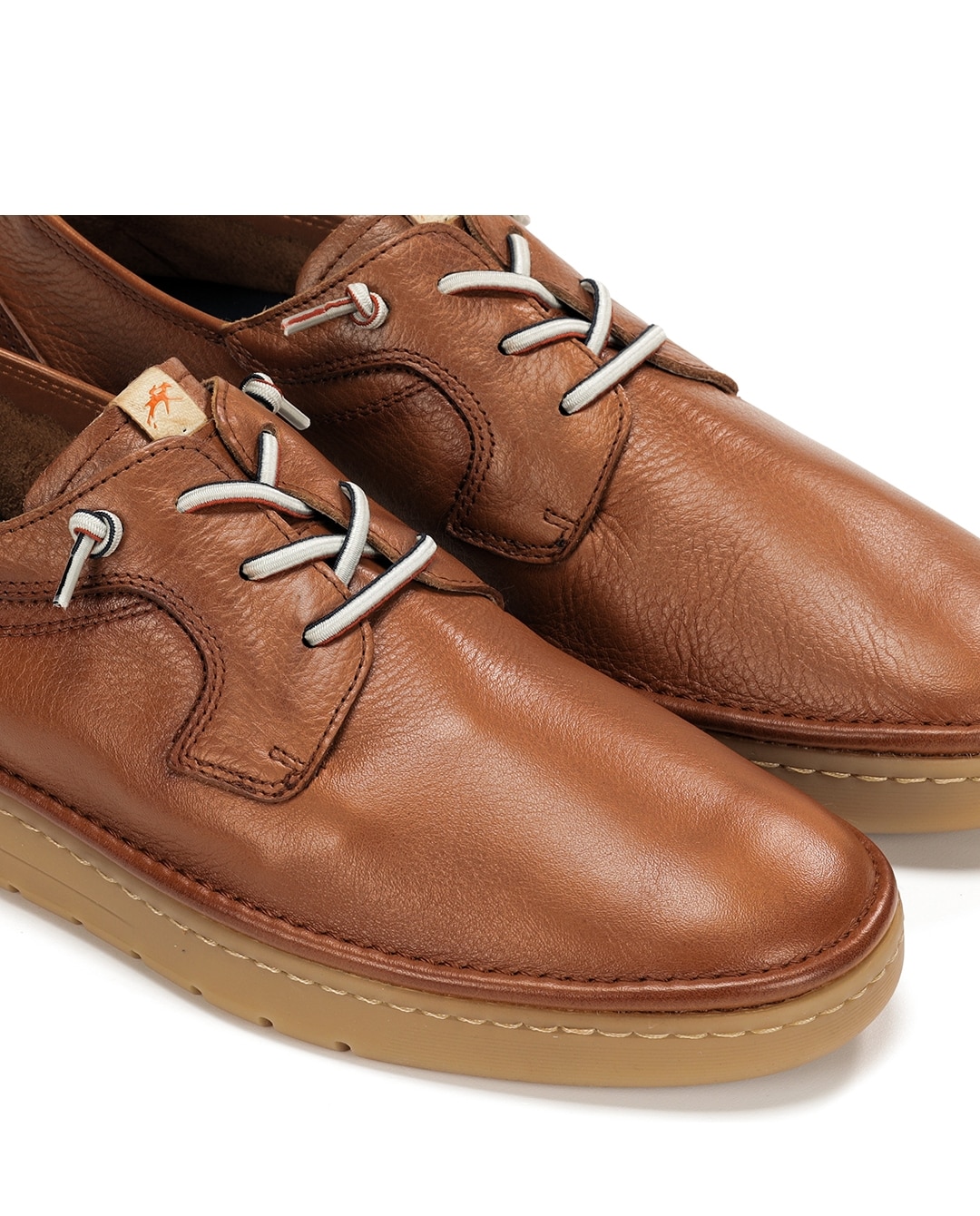 Sapatilhas Desportivas Fabricadas em Pele Castanho-6