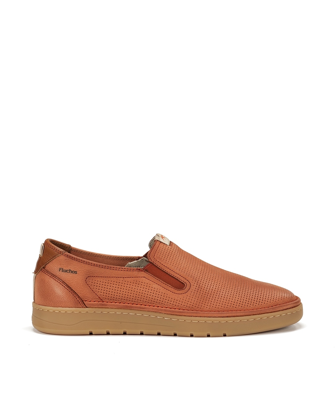 Mocassins Fabricados em Nobuck Laranja-1