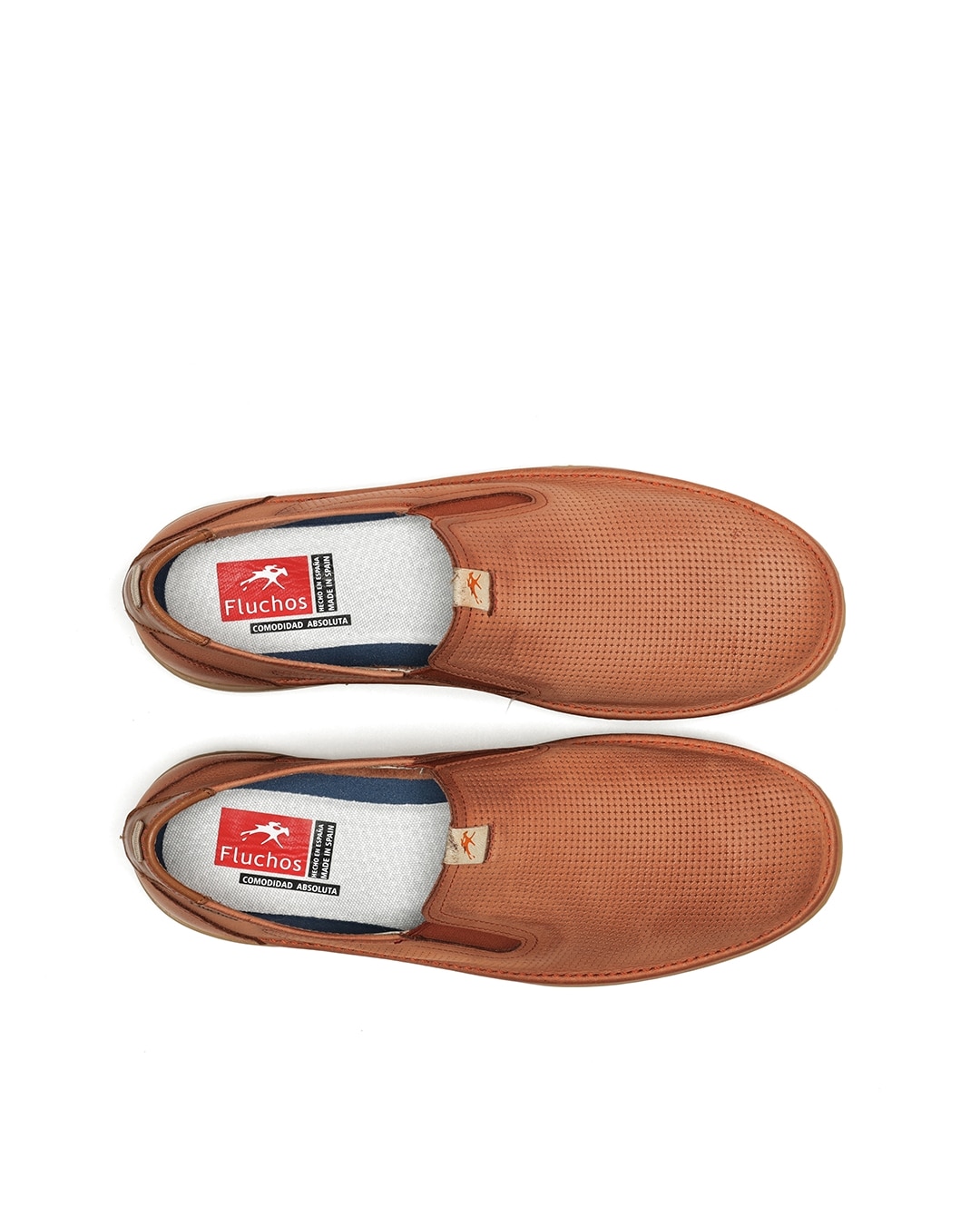 Mocassins Fabricados em Nobuck Laranja-5