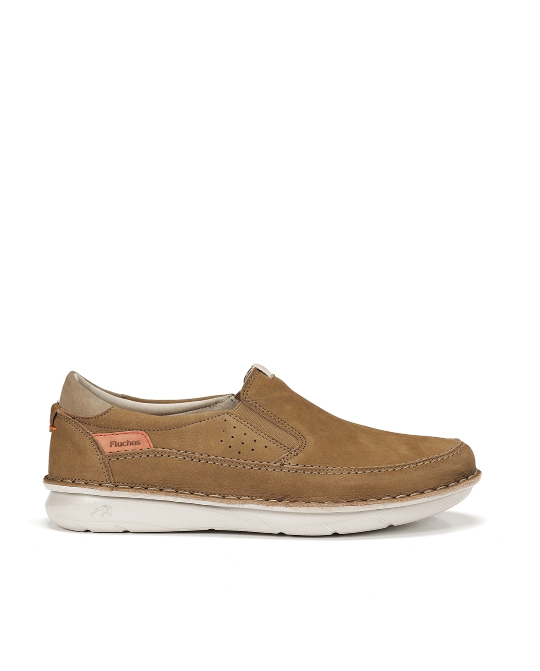 Mocassins Fabricados em Nobuck Castanho-claro-1