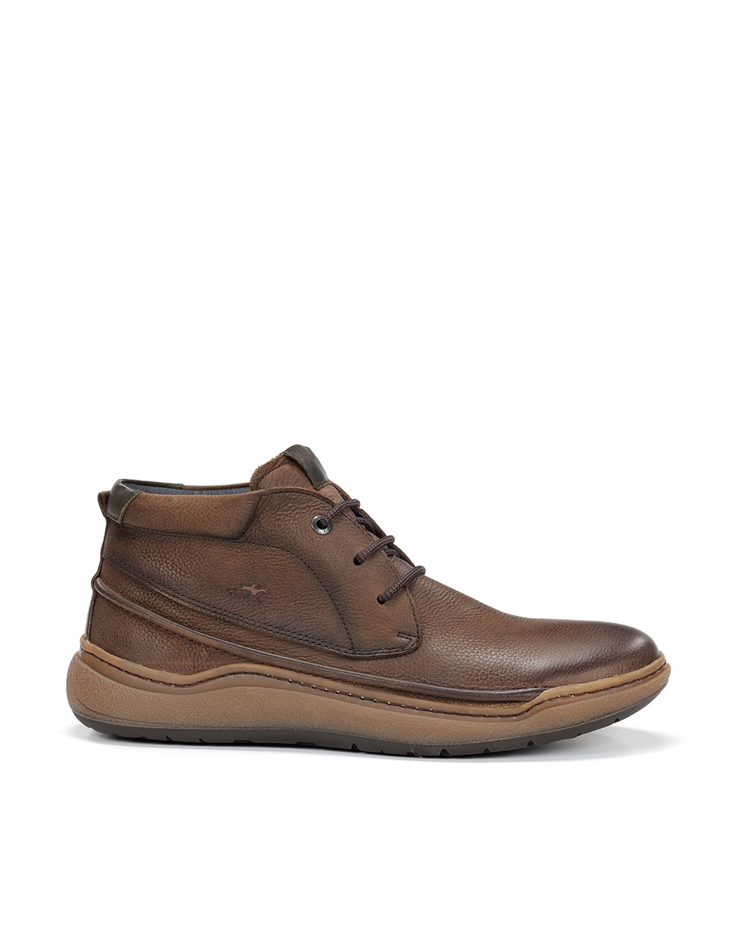 Botins Fabricados em Pele Castanho-chocolate-1
