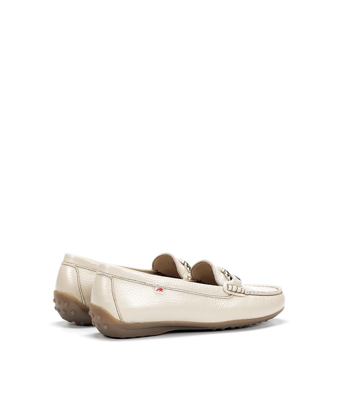 Mocassins Fabricados em Pele Castanho-3