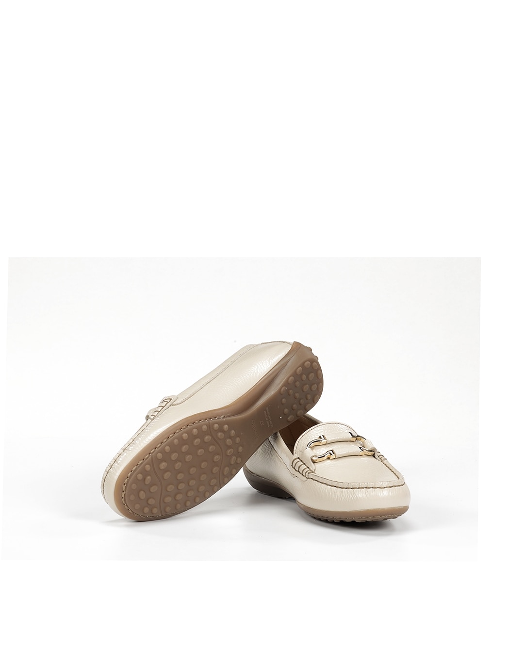 Mocassins Fabricados em Pele Castanho-4