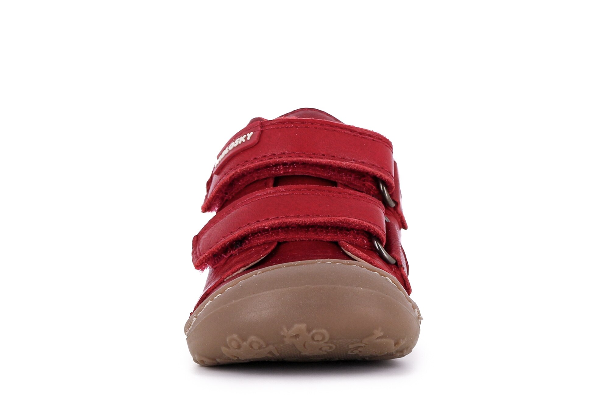 Botas de Bebé em Pele com Fecho Velcro Duplo Pablosky Vermelho-5