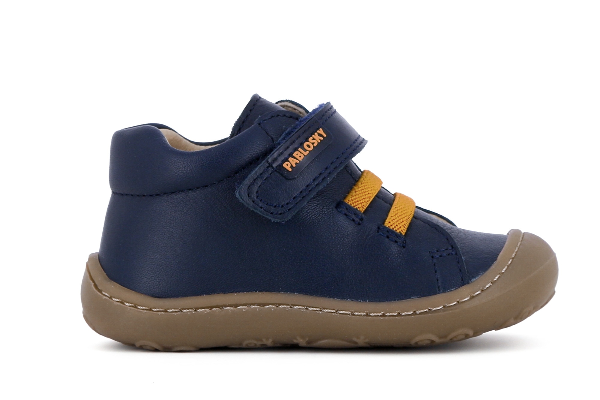 Botas de Bebé em Pele com Velcro Pablosky Azul-marinho-2
