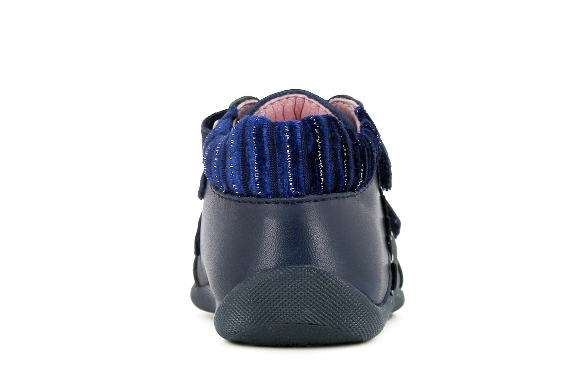 Botas de Bebé em Pele com Fecho Velcro Duplo Pablosky Azul-marinho-3