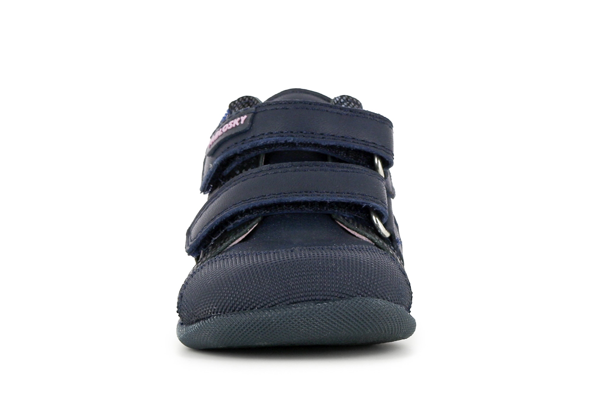 Botas de Bebé em Pele com Fecho Velcro Duplo Pablosky Azul-marinho-5