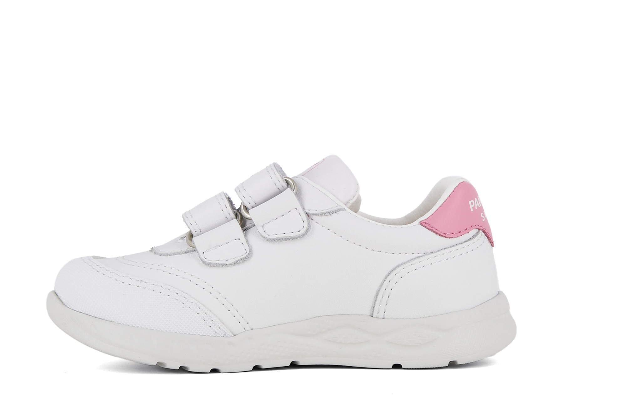 Sapatilhas desportivas brancas com fecho aderente duplo Branco-4