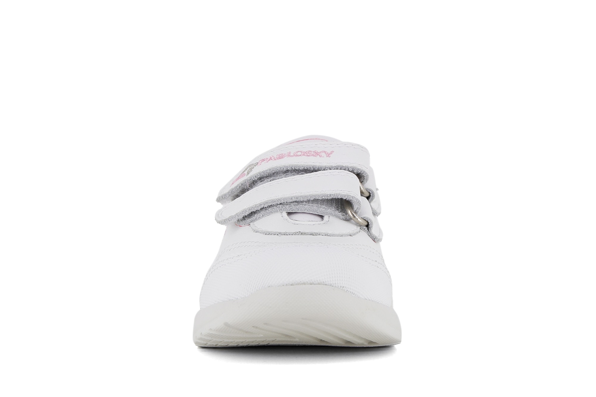 Sapatilhas desportivas brancas com fecho aderente duplo Branco-5