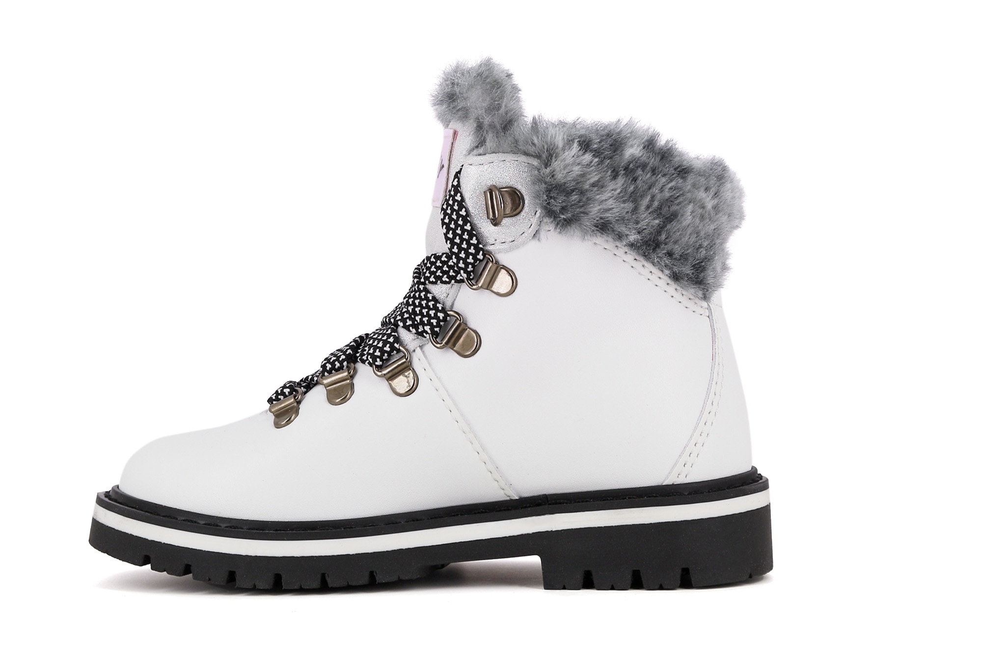 Botas com Cordões Pablosky Branco-4